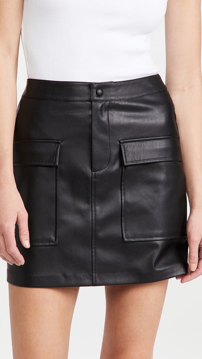 Too Late Vegan Leather Skirt | Shopbop