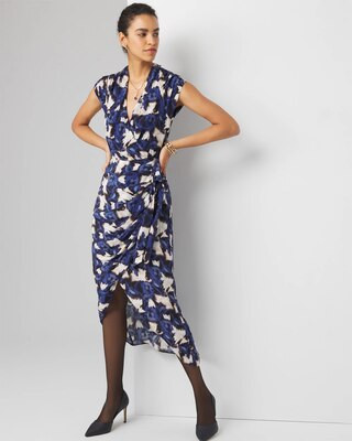 Draped Midi Dress | White House Black Market