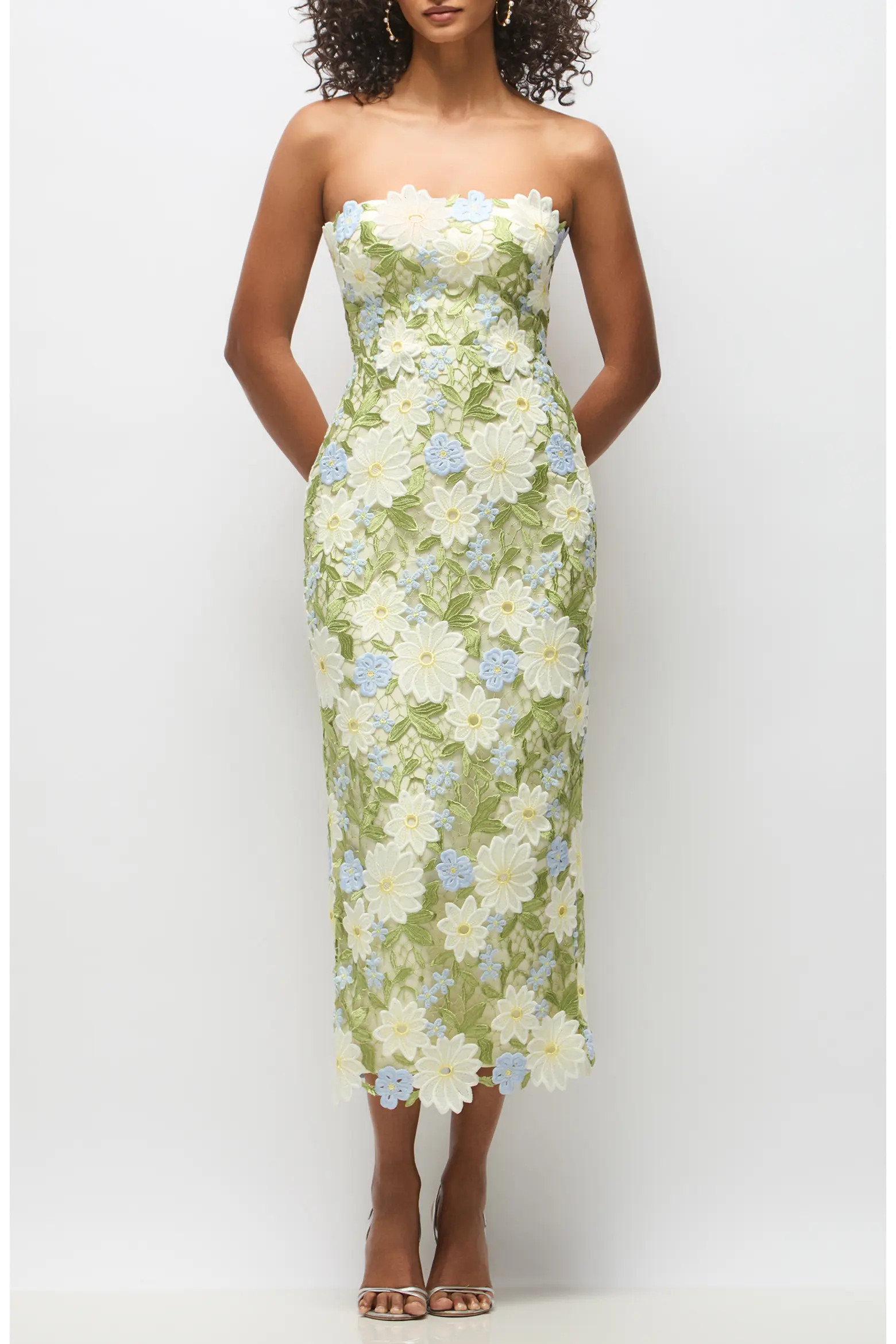 Alice Floral Appliqué Strapless Cocktail Dress (Women) | Nordstrom | Nordstrom
