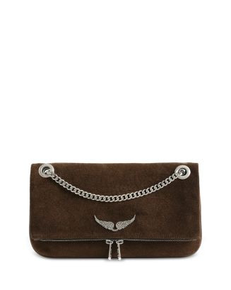 Zadig & Voltaire Rock II Suede Leather Clutch  | Bloomingdale's Handbags | Bloomingdale's (US)