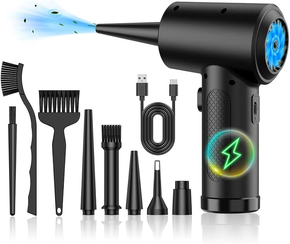 Compressed air Duster - Keyboard Cleaner for Office no Canned Reusable Good Replacement Can Electric | Amazon (US)