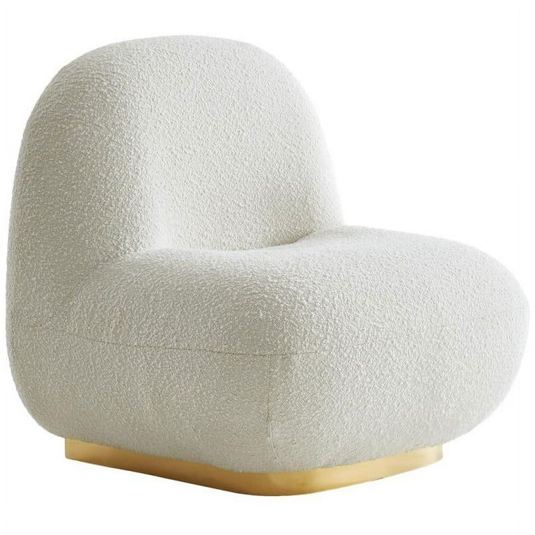 Meridian Furniture Liam Cream Boucle Fabric Accent Chair | Walmart (US)