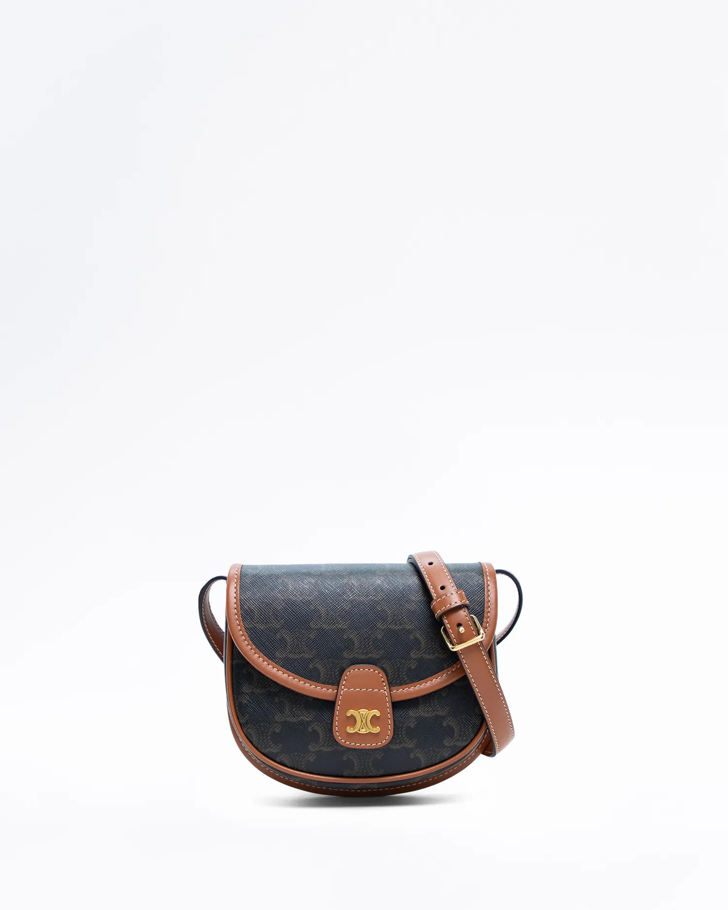 Canvas Triomphe Mini Besace Bag | Vivrelle