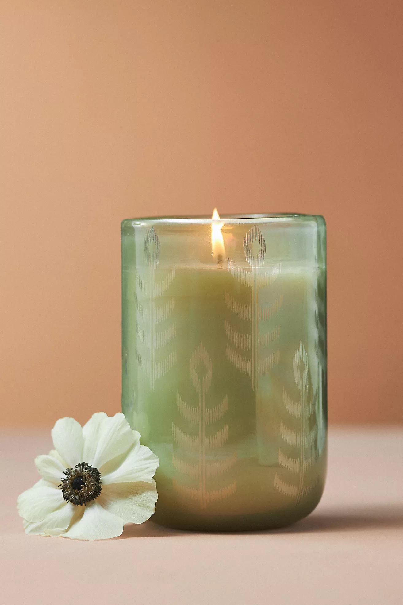 Rohini Fresh Sea Salt Driftwood Glass Candle | Anthropologie (US)