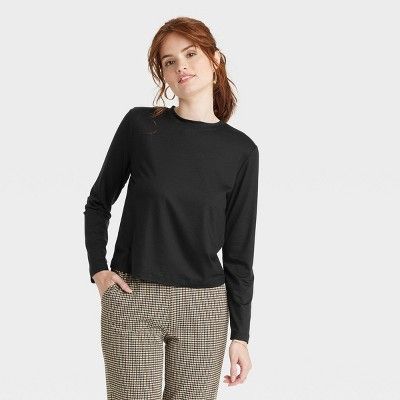 Women's Long Sleeve T-Shirt - A New Day™ | Target