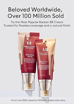 MISSHA M Perfect Cover BB Cream No.21 Light Beige - Light with Cool Undertone SPF 42 PA +++1.69 F... | Amazon (US)