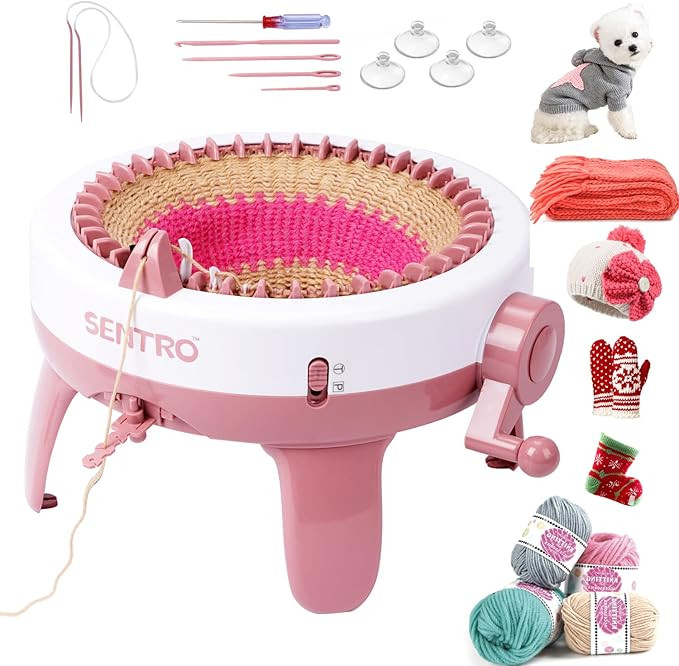 Knitting Machine,SENTRO 40 Needles Knitting Machines,Smart Weaving Knitting Loom,DIY Knitting Boa... | Amazon (US)