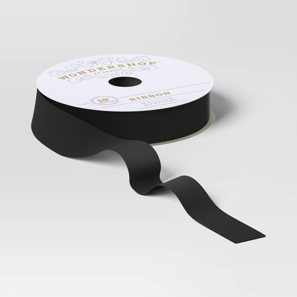 18' Christmas Fabric Ribbon Black Velvet - Wondershop™ | Target