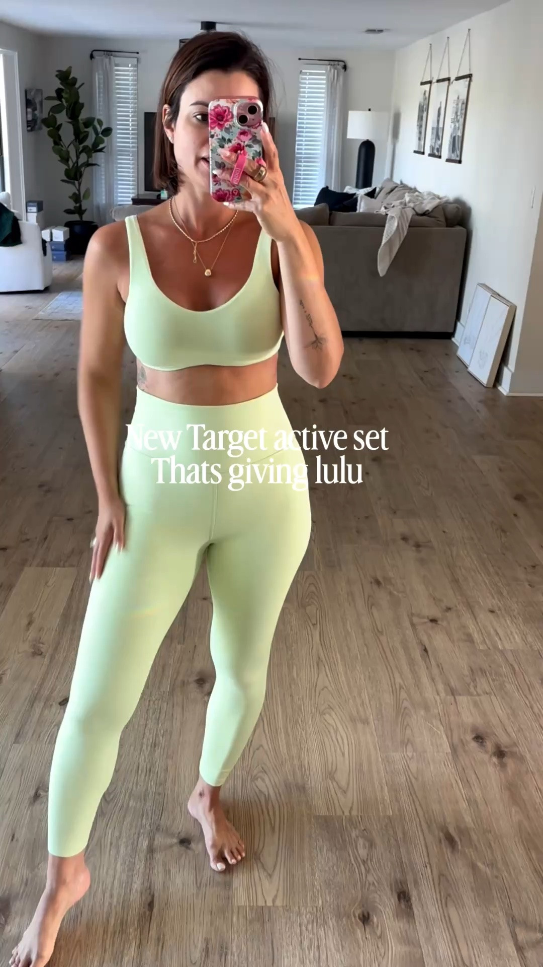 @Target  new activewear leggings and sports bra that could pass for lulu!

Leggings feel like align 10/10 compression 
Sports bra has the cutest scrunchie detail in the back , light support.

Target new arrival
Activewear set
Pilates outfit

#LTKfitnessgoals #LTKActive #LTKootd