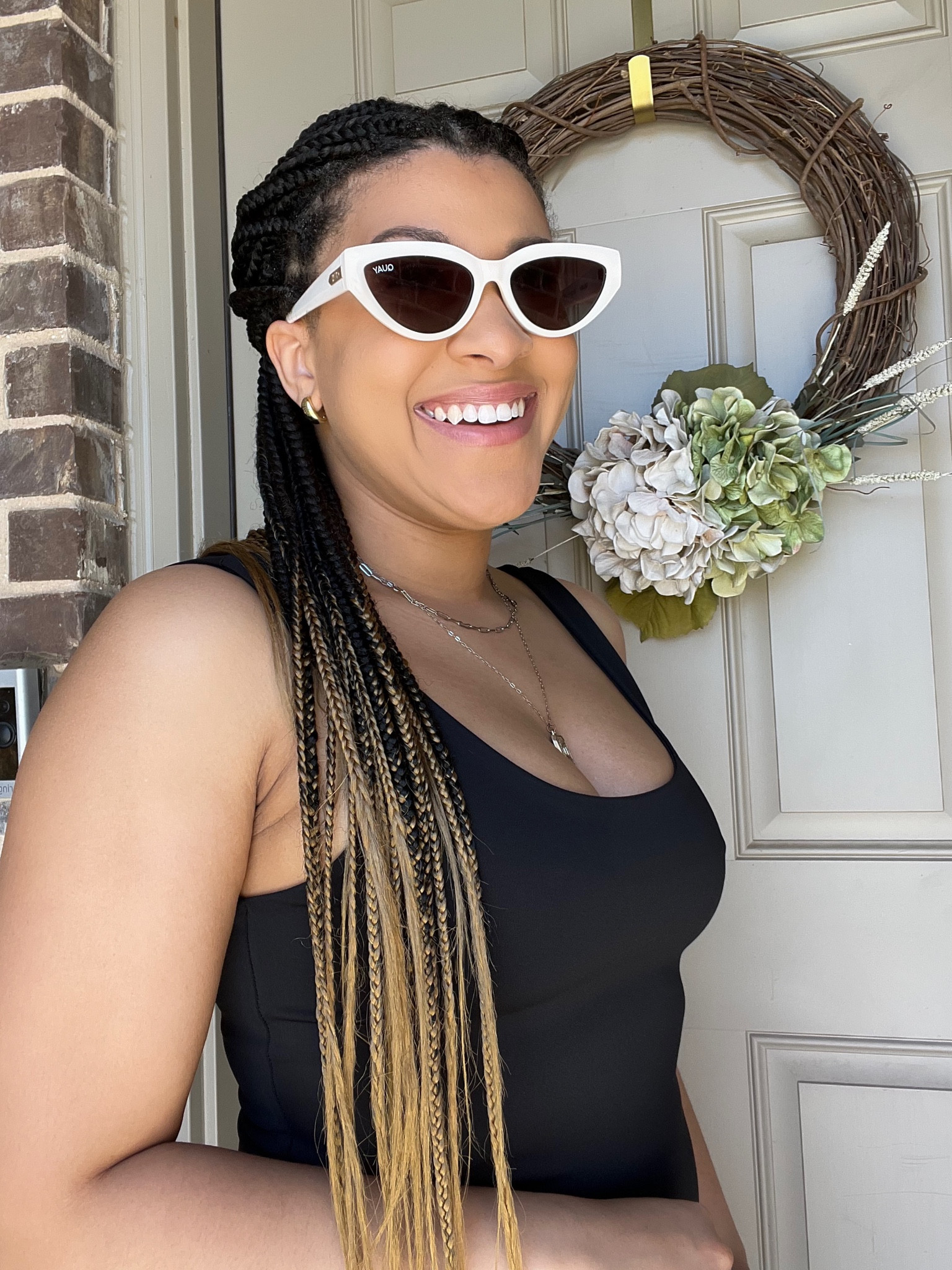 Summer Vibes on my favorites bodysuit and new sunnies and earrings  

#LTKstyletip #LTKSeasonal #LTKFind