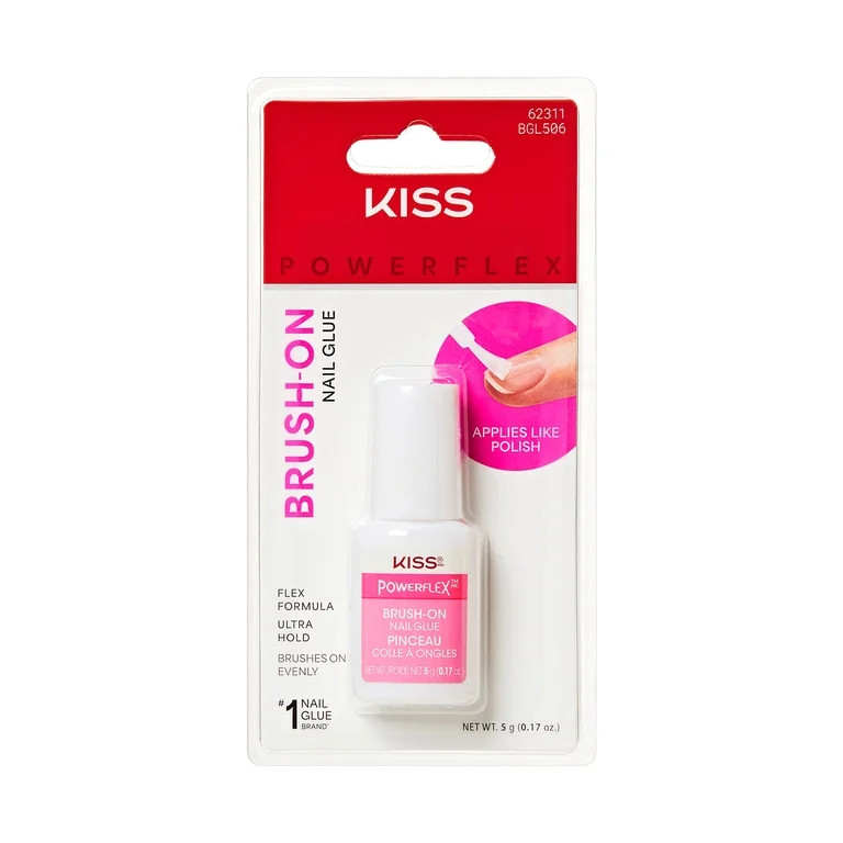 Kiss PowerFlex Brush On Ultra Hold Press On Nail Glue, 5g (0.17 oz.) | Walmart (US)