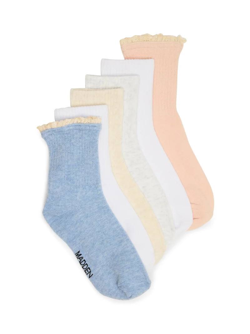 Madden NYC Women's Anklet, 6-Pack, Fits Shoe Size 5-10 | Walmart (US)