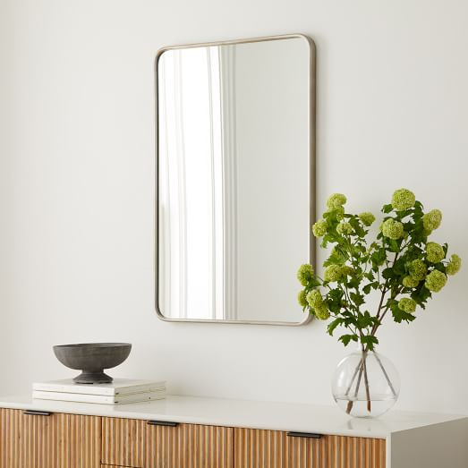 Streamline Metal Rounded Edge Wall Mirror | West Elm (US)