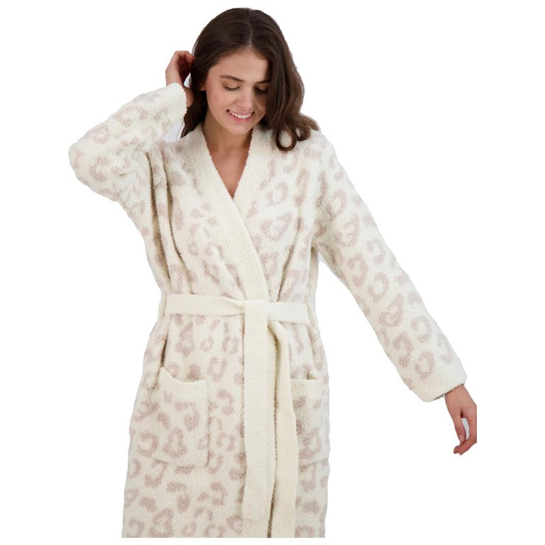 Barefoot Dreams Womens CozyChic Nightwear Sleepwear Short Robe Ivory Extra Large - Walmart.com | Walmart (US)