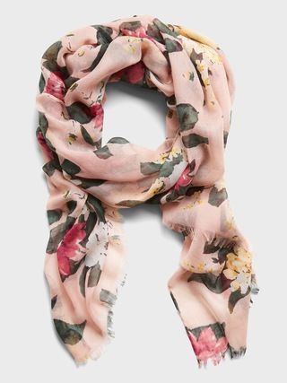 Sheer Floral Scarf | Banana Republic (US)