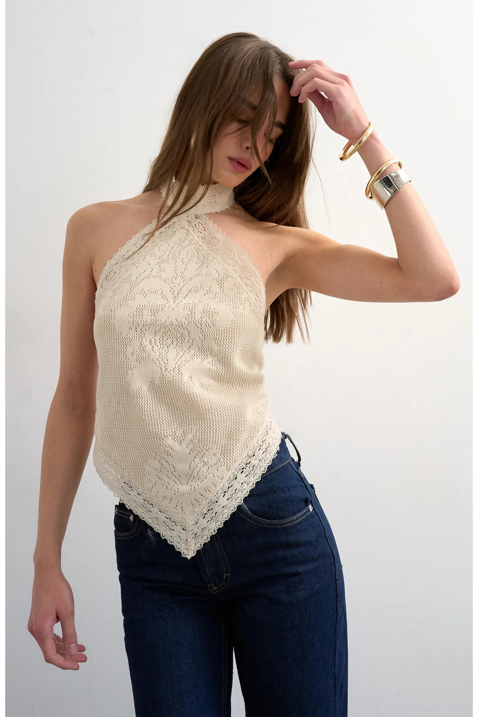 Topshop Knitted Bandana Halter Top (Women) | Nordstrom | Nordstrom