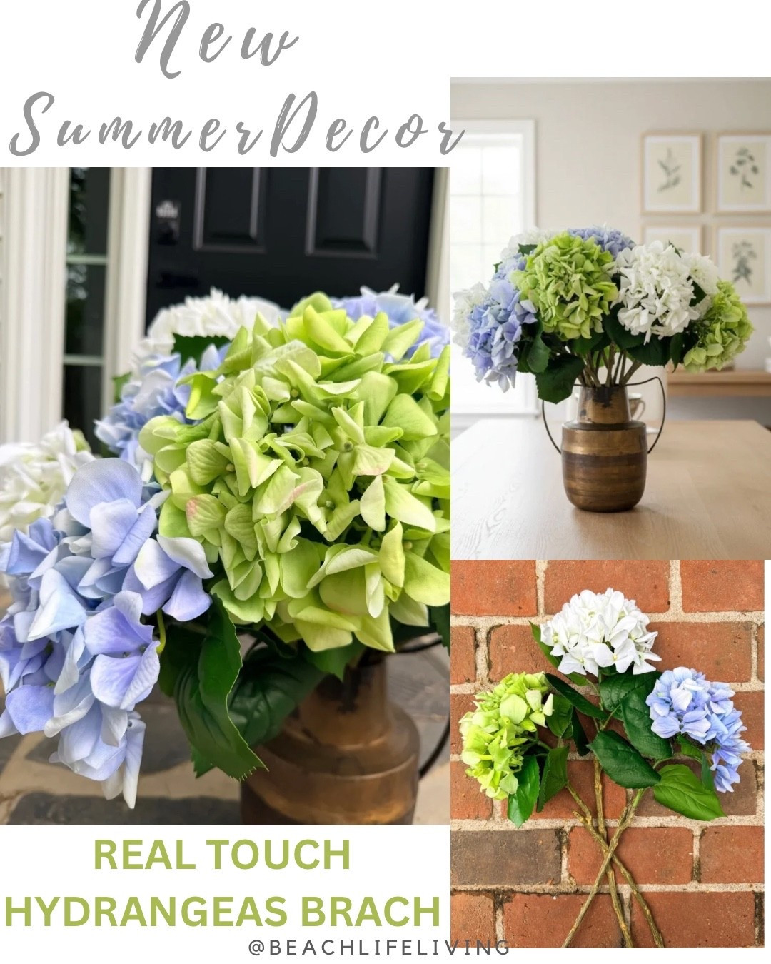 Real touch Hydrangea Branches
Soft and large faux flowers

#LTKMothersDay #LTKSeasonal