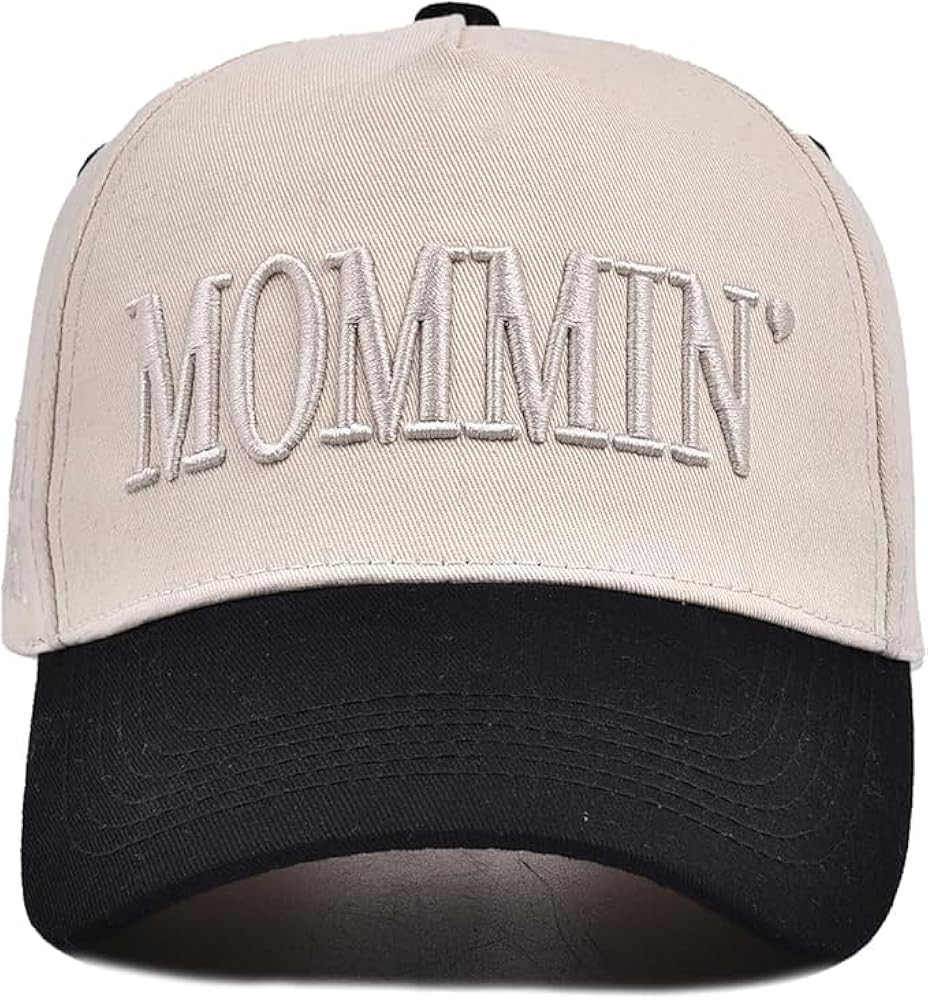Vintage Two-Tone Women's Baseball Cap, Canvas Trucker Hat, Ponytail Hat, Adjustable Cap with Momm... | Amazon (US)