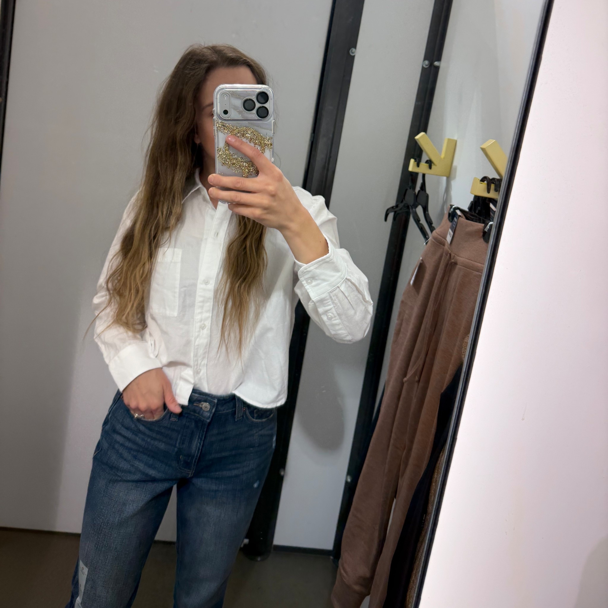 Old navy sale finds!! This is part of the 50% off sale! Button down white top! 

#LTKSaleAlert #LTKSeasonal #LTKFindsUnder50