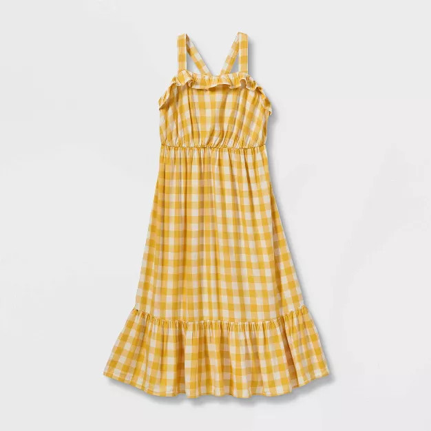 Girls' Empire Waist Sleeveless Woven Maxi Dress - Cat & Jack™ | Target