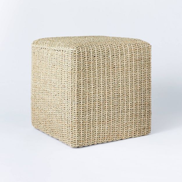 Lynwood Square Woven Cube Natural - Threshold™ designed with Studio McGee | Target
