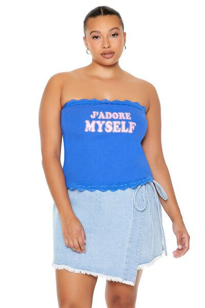 Plus Size Jadore Myself Tube Top | Forever 21
