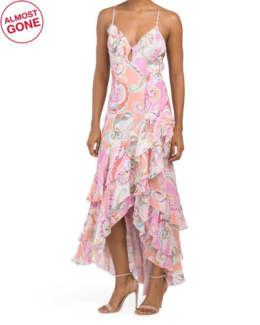 Edra Summer Paisley Dress | TJ Maxx