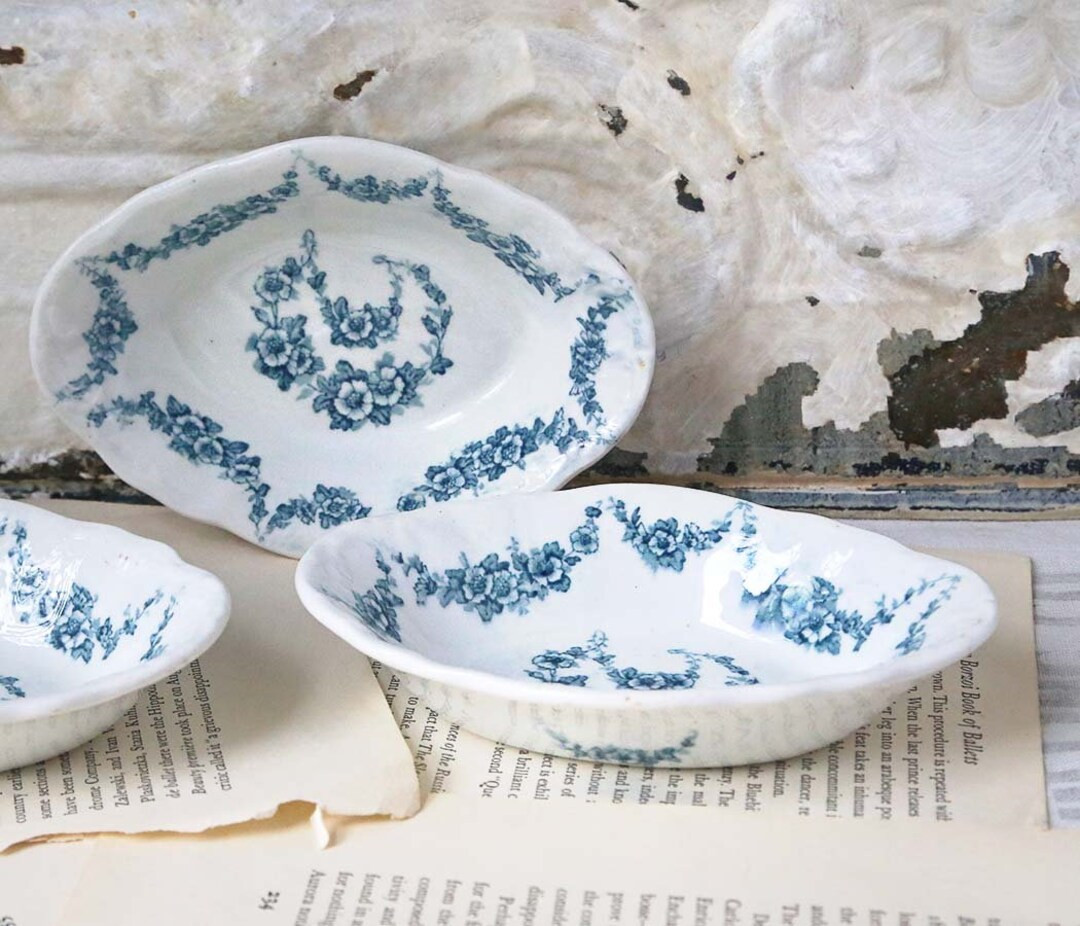 Vintage Flow Blue Soap Dish, John Maddock Heumann Ironstone Individual Serving Dish, Soap Dish - ... | Etsy (US)