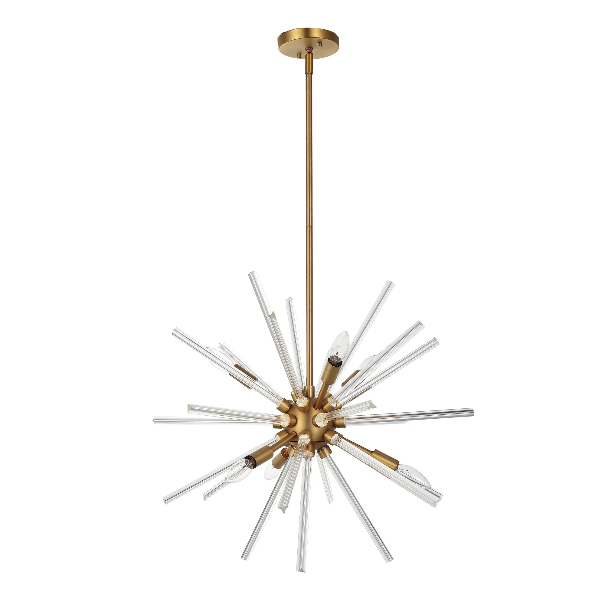 Harbin 6-Light Antique Bronze Modern Abstract Chandelier | Walmart (US)