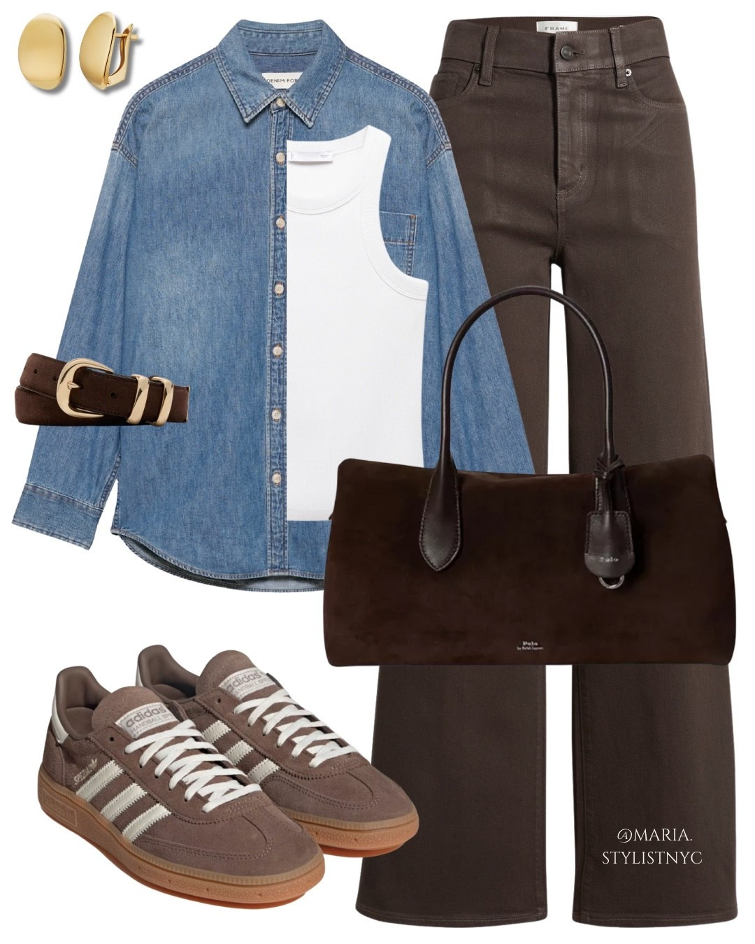 Denim Shirt + Brown Jeans + Sneakers 👟 
Fall Outfit 🍂✨

#LTKSeasonal #LTKStyleTip #LTKShoeCrush