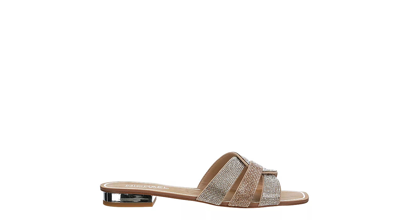 Michael By Michael Shannon Womens Skylar Slide Sandal - Med Metallic | Rack Room Shoes