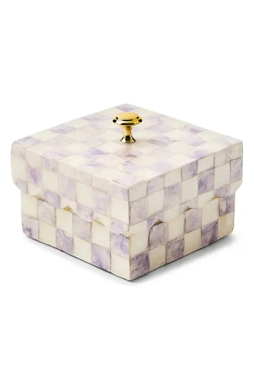 Violet Check Capiz Scalloped Box | Nordstrom