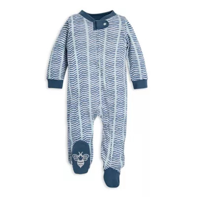 Burt's Bees Baby® Watercolor Chevron Organic Cotton Sleep and Play in Blue | buybuy BABY | buybuy BABY