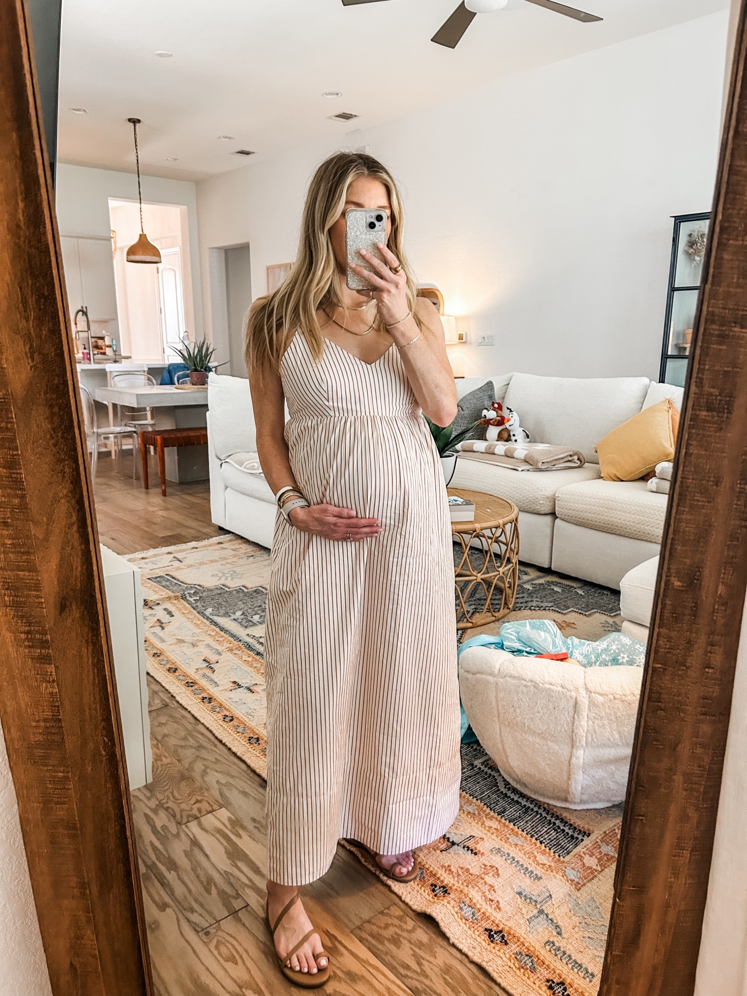 bump friendly dress - wearing small - jenni kayne look alike 

#LTKFindsUnder50 #LTKStyleTip #LTKBump