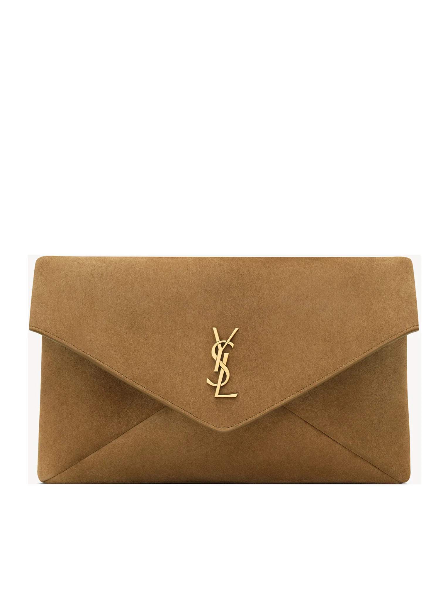 LARGE CASSANDRE ENVELOPE CLUTCH IN SUEDE - Saint Laurent - Woman | Suitnegozi INT
