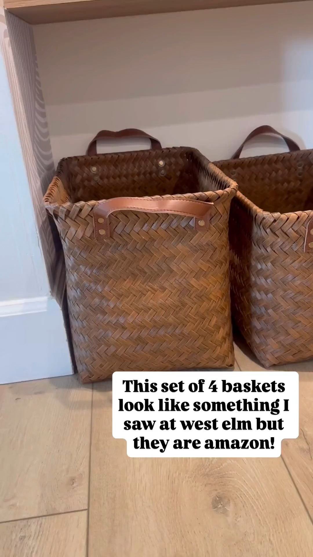 These baskets look designer but are from Amazon! They were restocked and are on sale right now!

#LTKHome #LTKdayinmylife #LTKmomlife