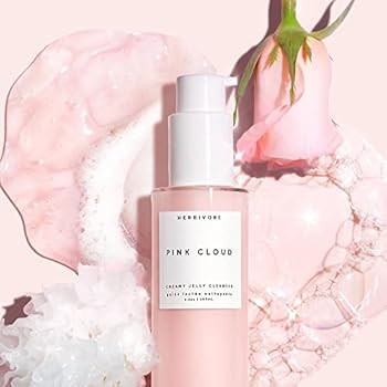 Herbivore Botanicals Pink Cloud Creamy Jelly Cleanser – Rosewater and Tremella Mushroom Face Wash Ge | Amazon (US)