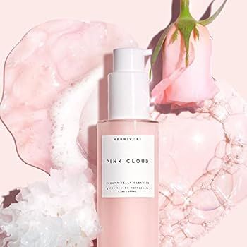 Herbivore Botanicals Pink Cloud Creamy Jelly Cleanser – Rosewater and Tremella Mushroom Face Wash Ge | Amazon (US)