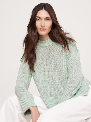 Oversized Linen Sweater | Banana Republic (US)