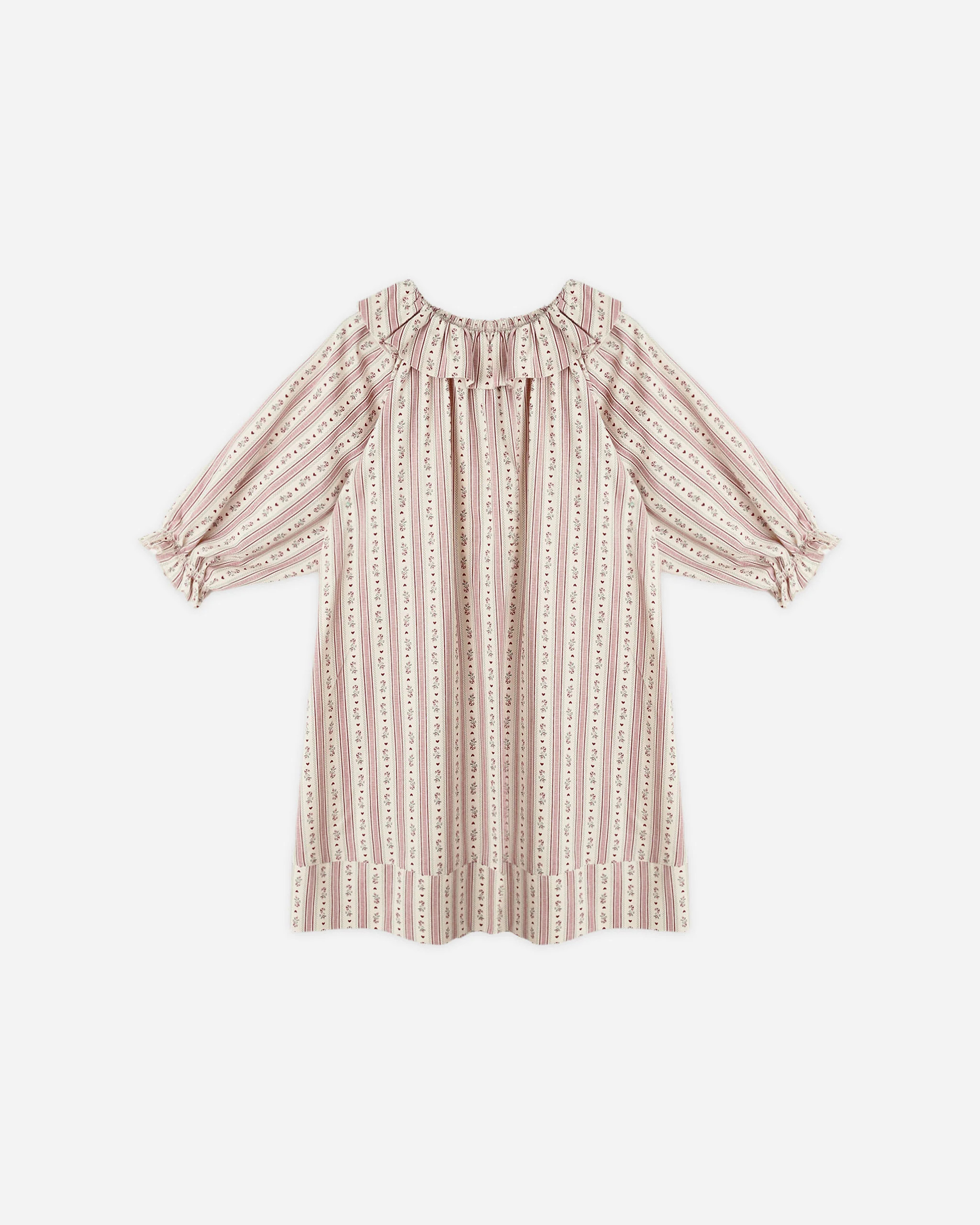 Girl's Nightgown || Candy Cane Stripe | Rylee + Cru