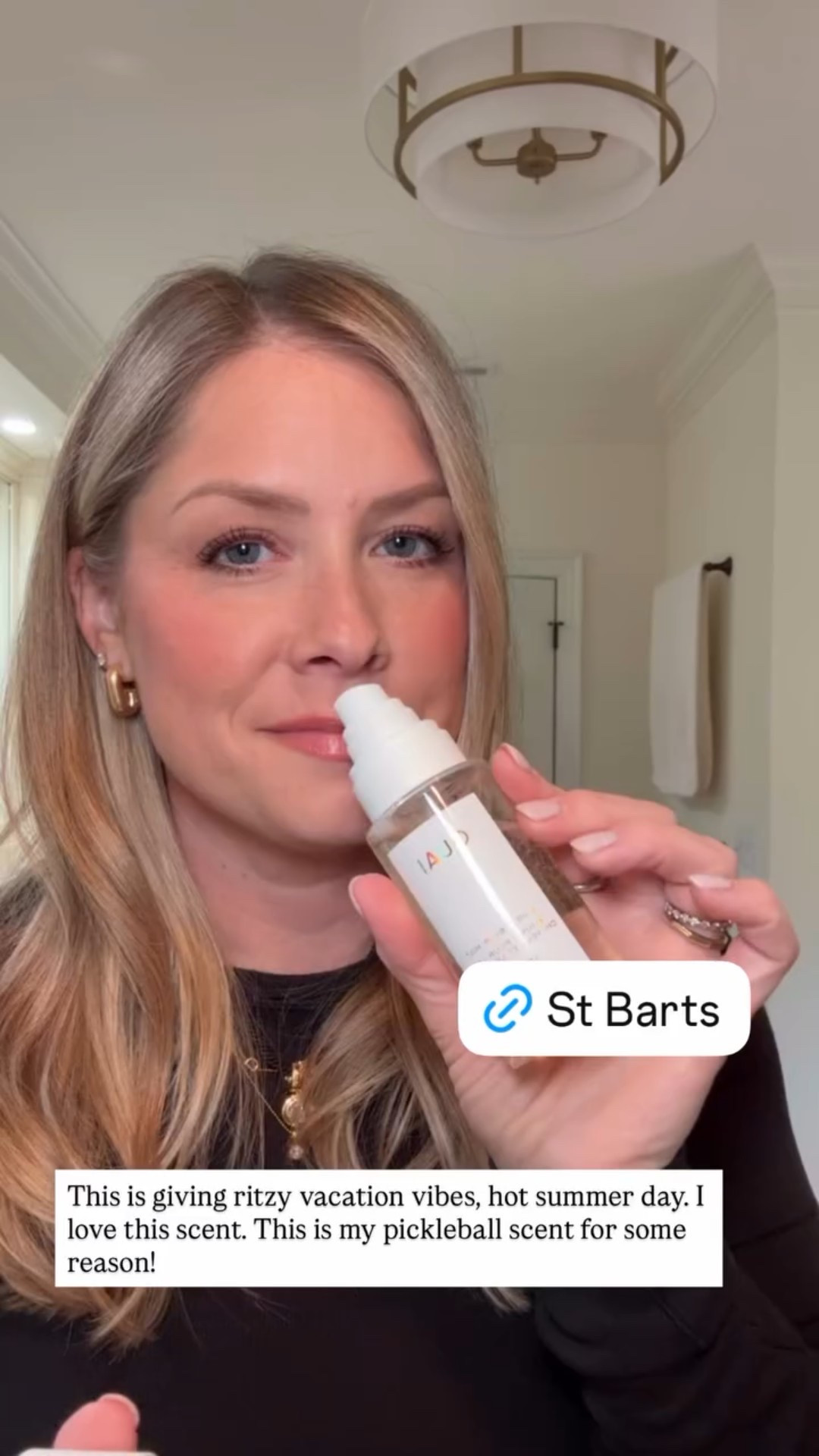 This is giving ritzy vacation vibes, hot summer day. I love this scent. This is my pickleball scent for some reason!