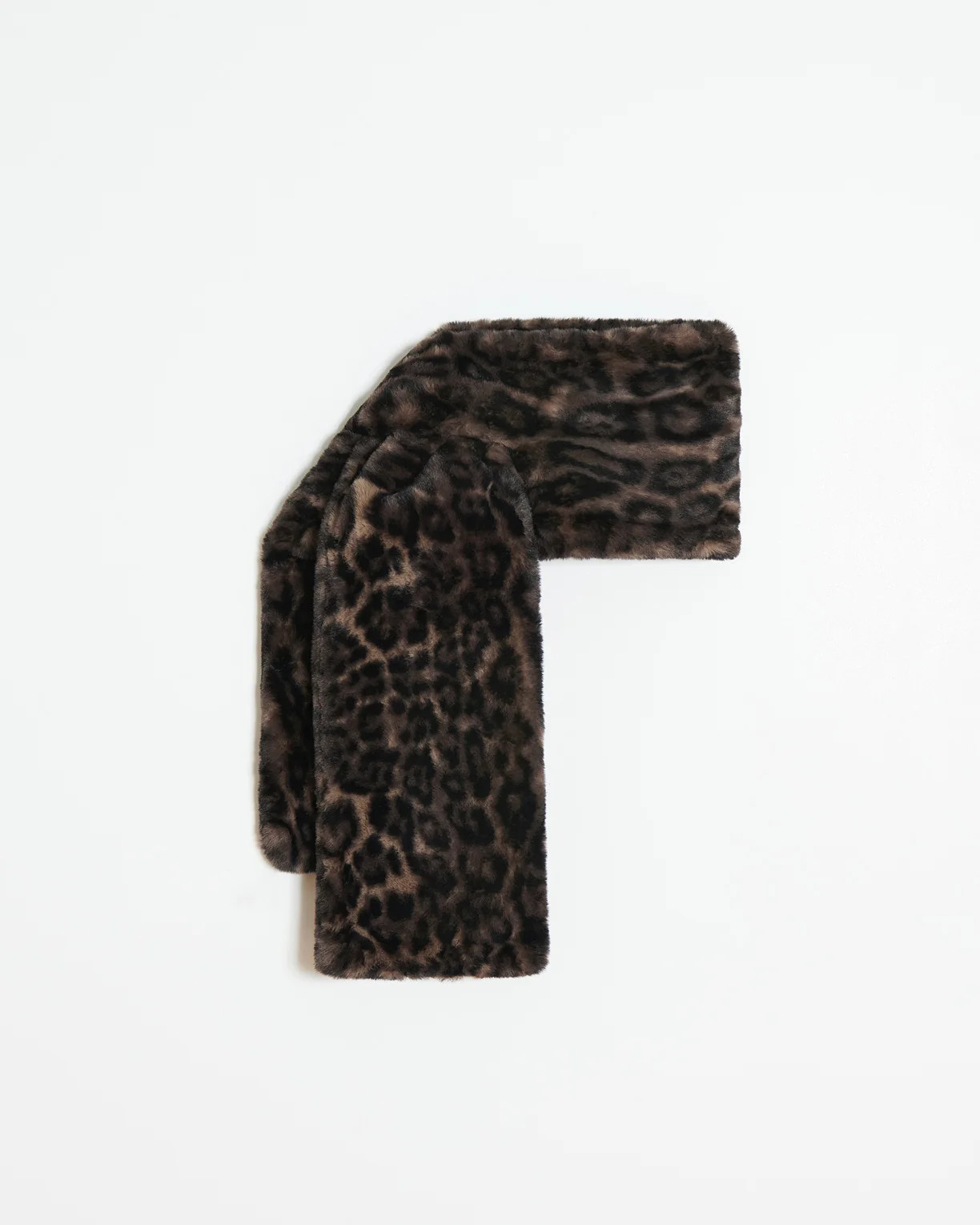 Kai Faux Fur Scarf in Dark Leopard | Apparis