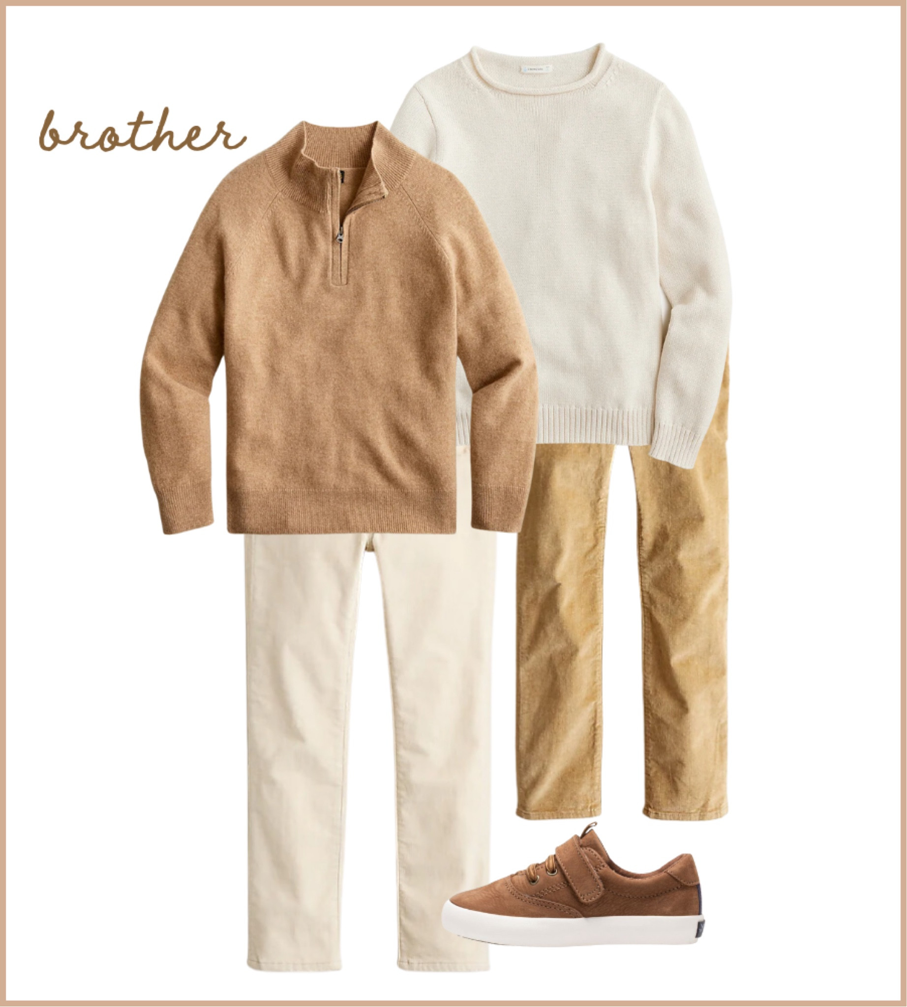 Christmas card outfit ideas for boys, Christmas card outfit ideas for brothers, family Christmas card outfit ideas, matching Christmas card inspiration. More on DoSayGive.com 

#LTKfindsunder100 #LTKfamily #LTKHoliday