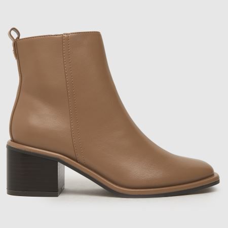 Womens Beige schuh Bryony Block Heel Boots | schuh | Schuh