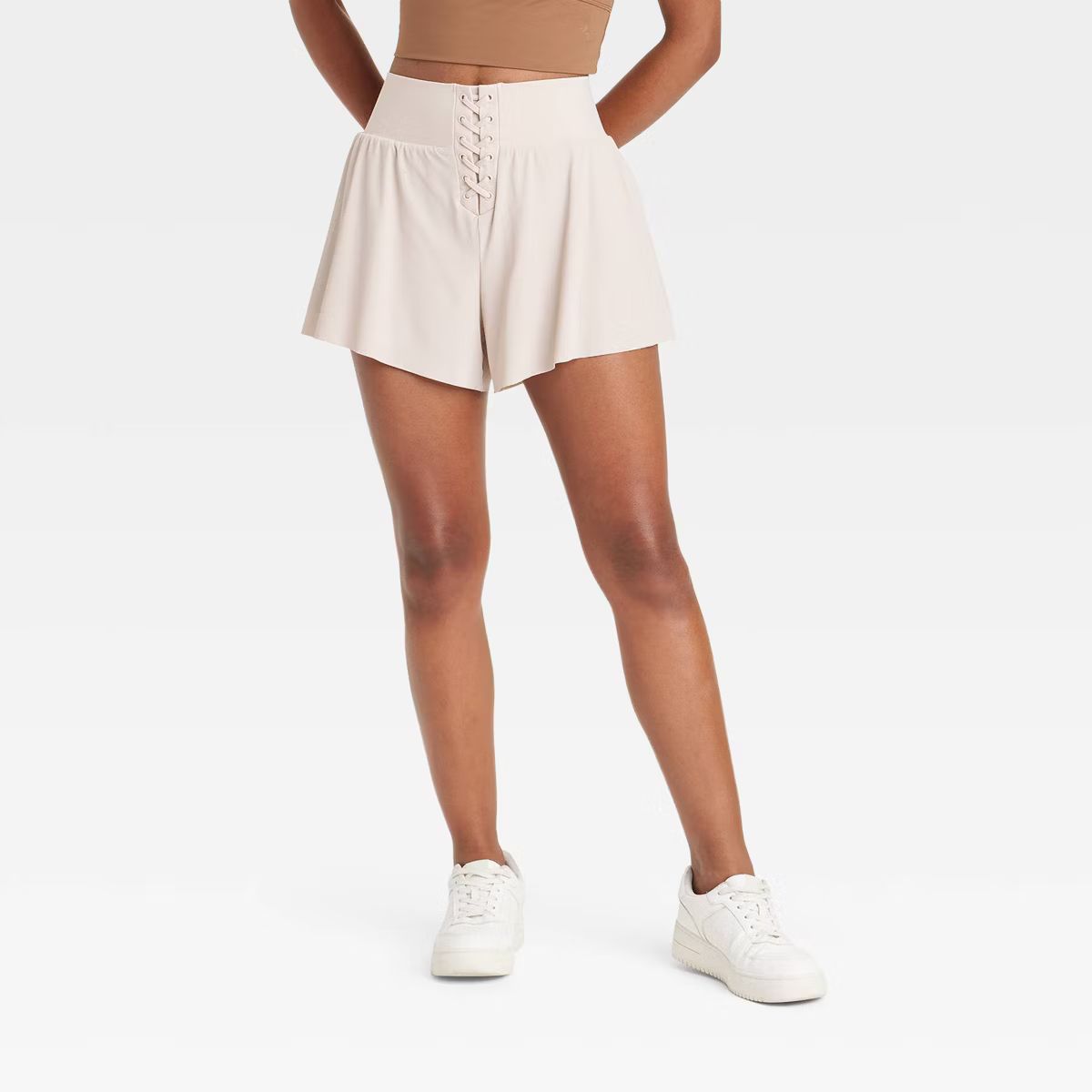 Women's High-Rise Lace-Up Detail Shorts - JoyLab™ | Target