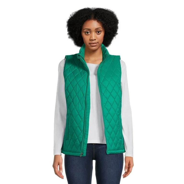 Time and Tru Women's Diamond Core Vest, Sizes XS-3X | Walmart (US)