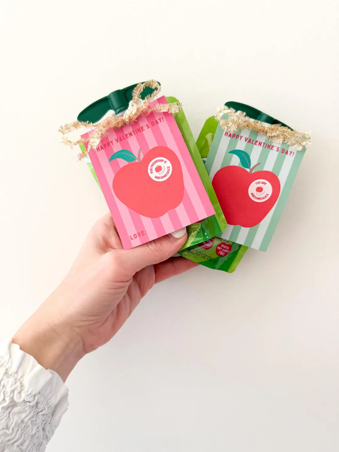 Awesomesauce Applesauce Valentine Printable | Applesauce Pouch Non Candy Valentine for Preschool,... | Etsy (US)