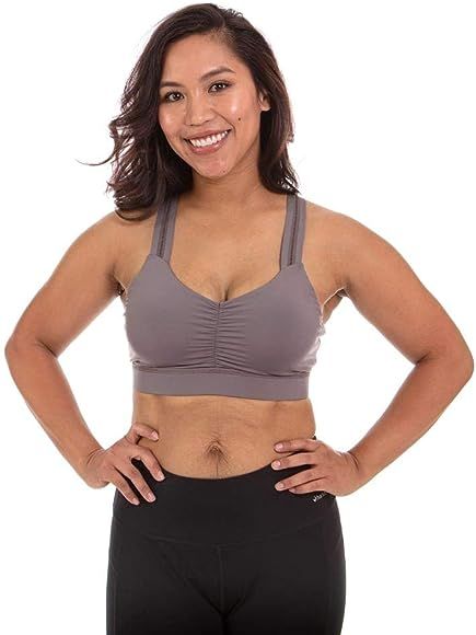 Women's Y-Back Bra, High Support, Racerback Sports Bra with Removable Pads, Wire Free Yoga Bras | Amazon (US)