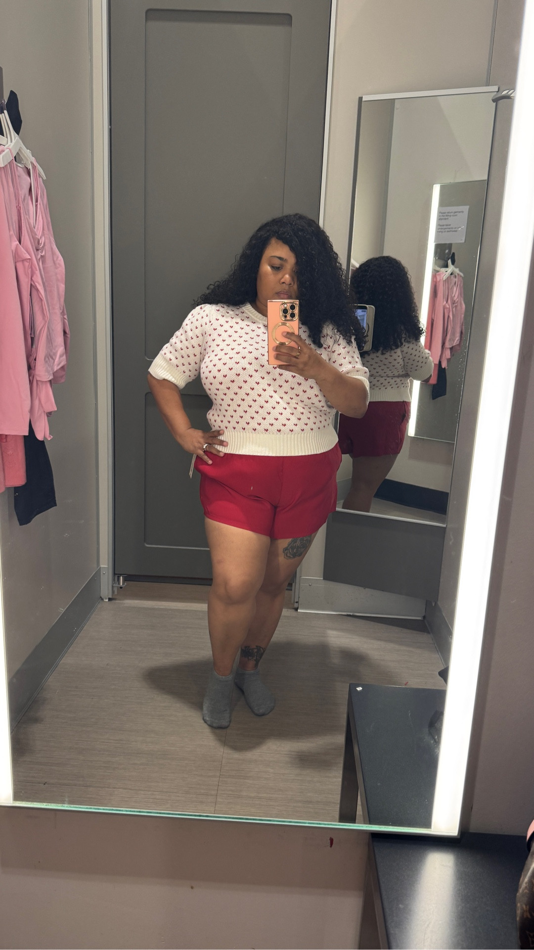 Cozy but still giving Valentine’s energy 💕
This heart knit top and red shorts combo is the perfect mix of cute and comfy, ideal for brunch, errands, or a casual date.

Both pieces are under $50 and super soft. You might want to size down for a more fitted look. I’m wearing a large in the top and an X-large in the shorts.

Tap to shop this look and add it to your Valentine’s lineup ❤️

#LTKValentine #LTKPlusSize