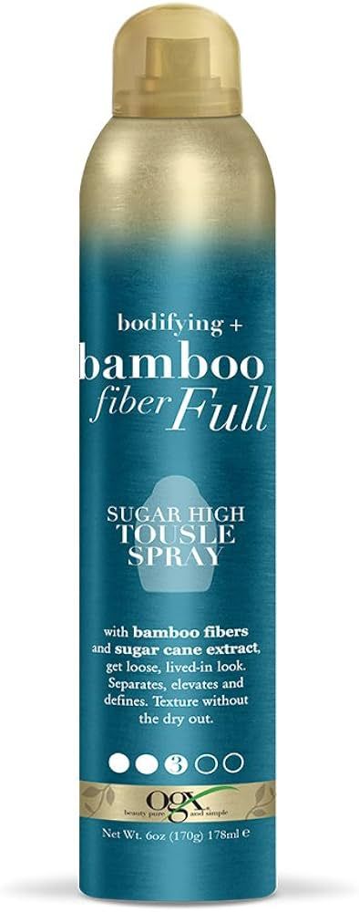 OGX Bodifying + Bamboo FiberFull Sugar High Tousle Spray, 6 Ounce | Amazon (US)